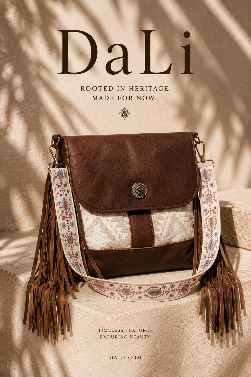 DaLi Prairie Fringe Crossbody Bag