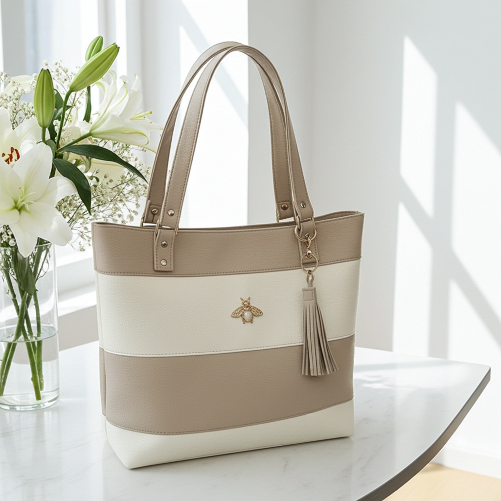 Elegant Two-Tone Bag