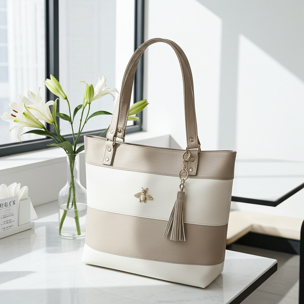Elegant Two-Tone Bag