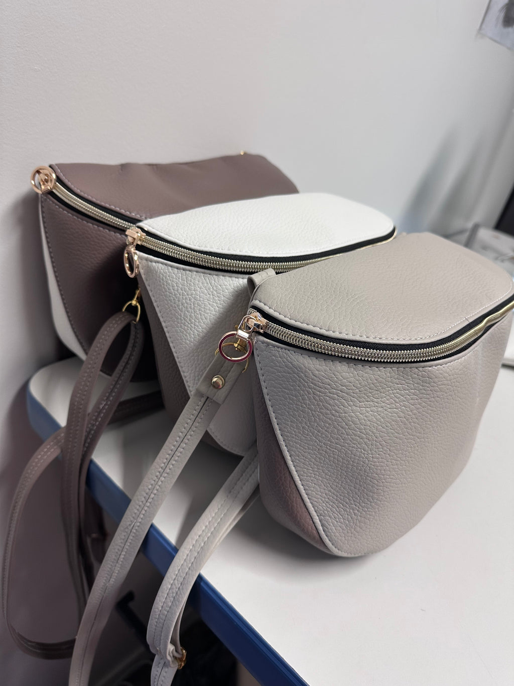 Crossbody Faux Leather Bag with Matching Wallet