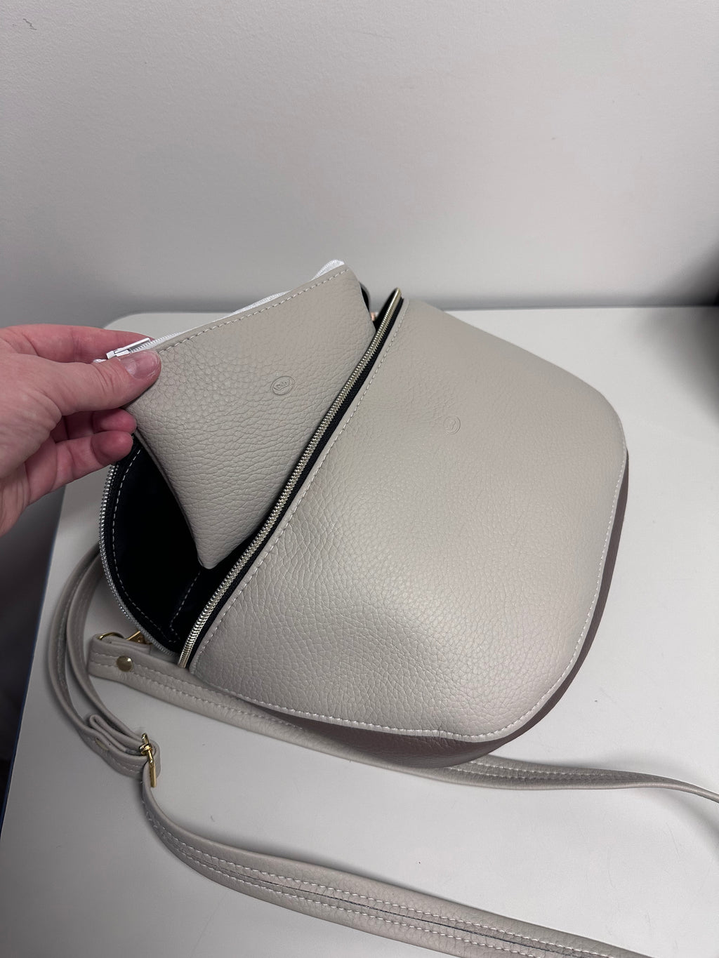 Crossbody Faux Leather Bag with Matching Wallet