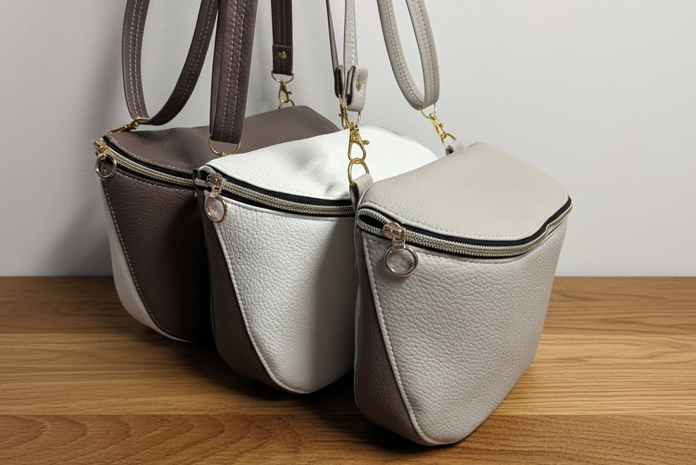 Crossbody Leather Bag with Matching Wallet