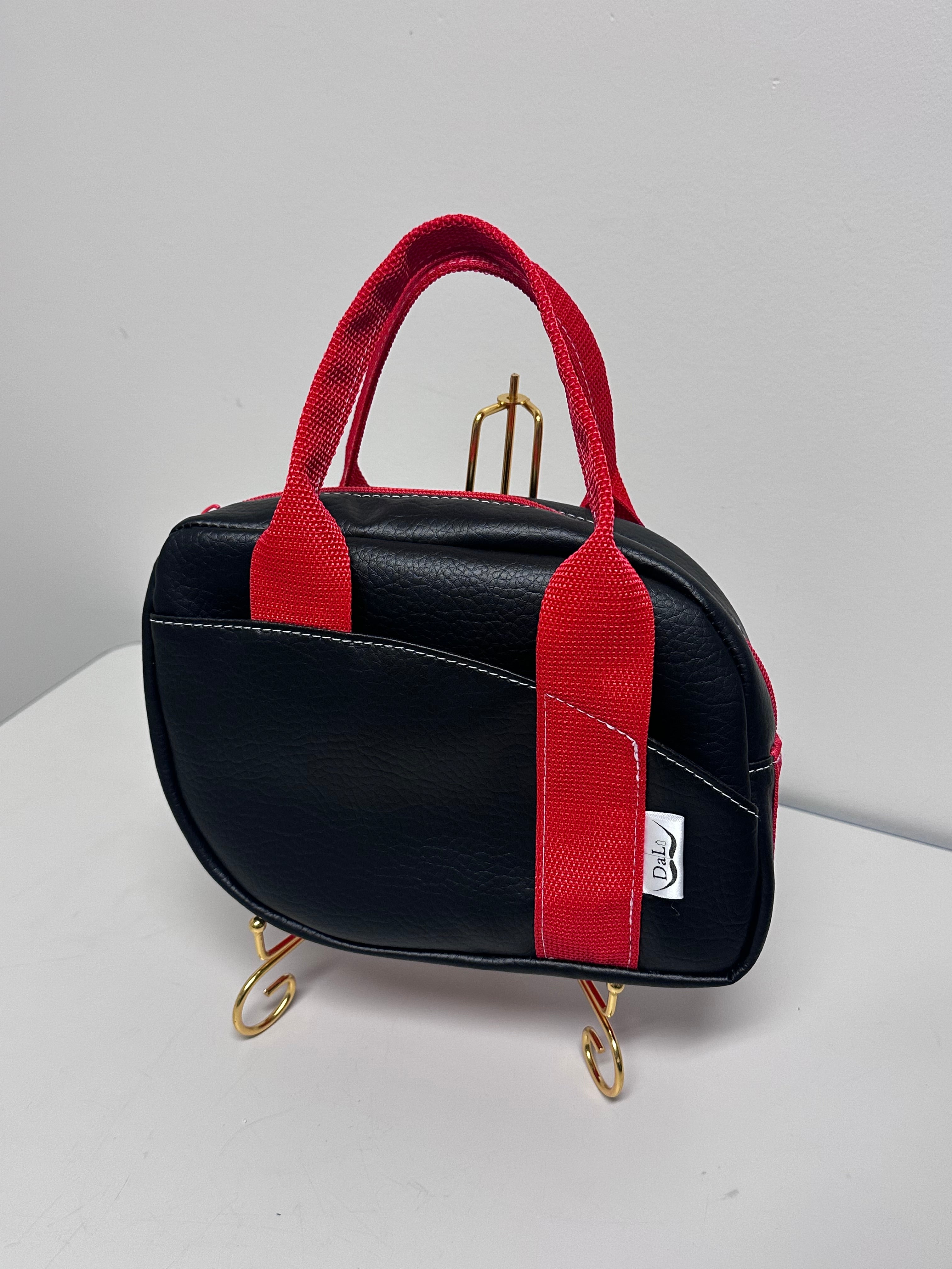 Handmade Faux Leather Mini Handbag – Top Handle Purse (7 Colors)