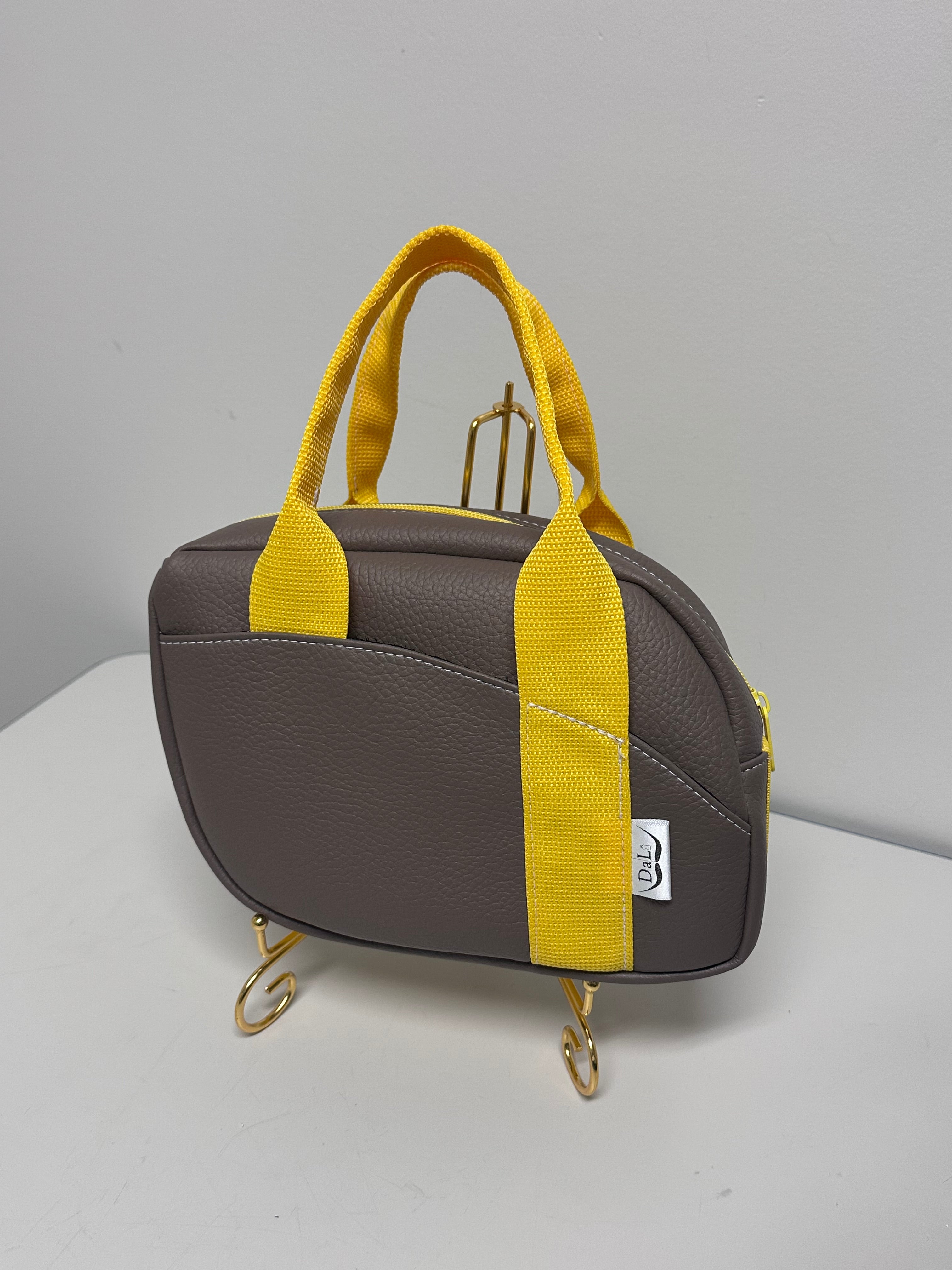 Handmade Faux Leather Mini Handbag – Top Handle Purse (7 Colors)