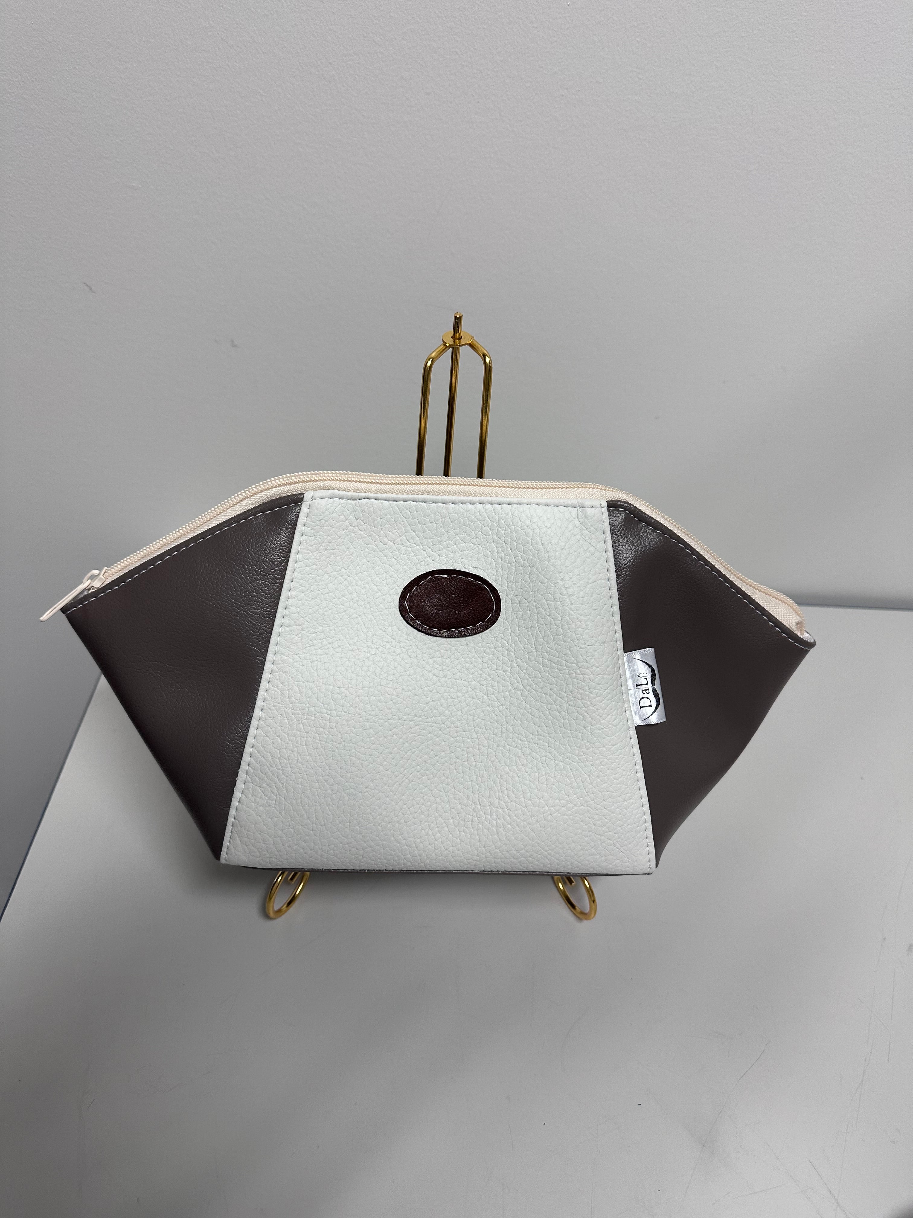 Faux Leather Cosmetic Bag – Handmade Makeup Pouch | Travel Organizer