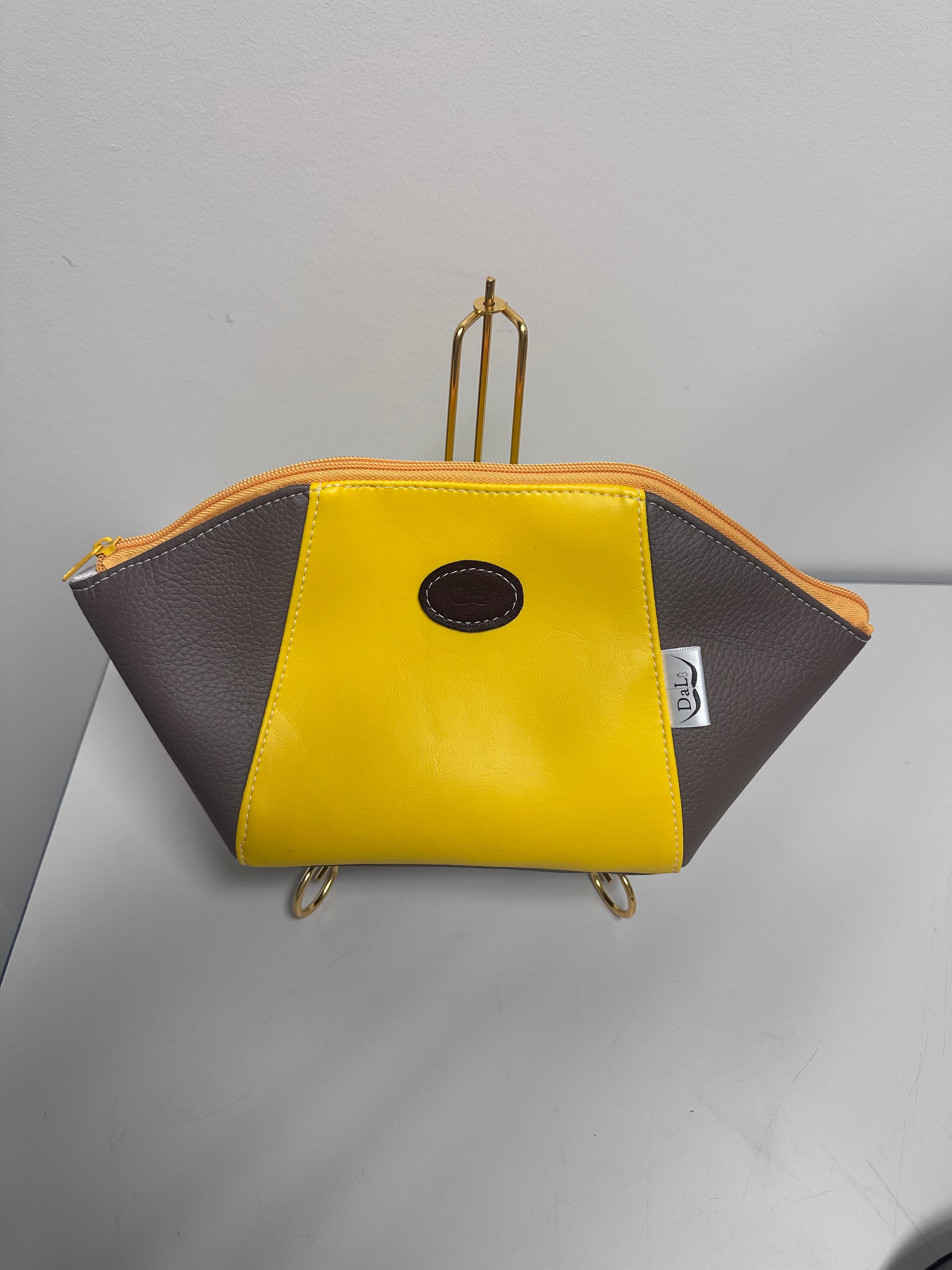 Faux Leather Cosmetic Bag – Handmade Makeup Pouch | Travel Organizer