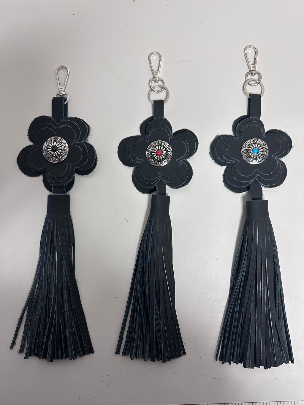 Deluxe Handmade Leather Tassel Bag Charm