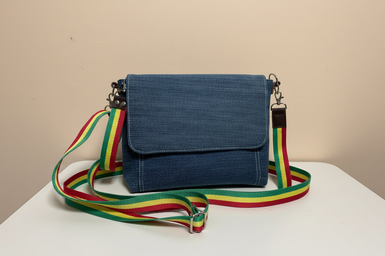 Classic Flap Denim Crossbody Bag