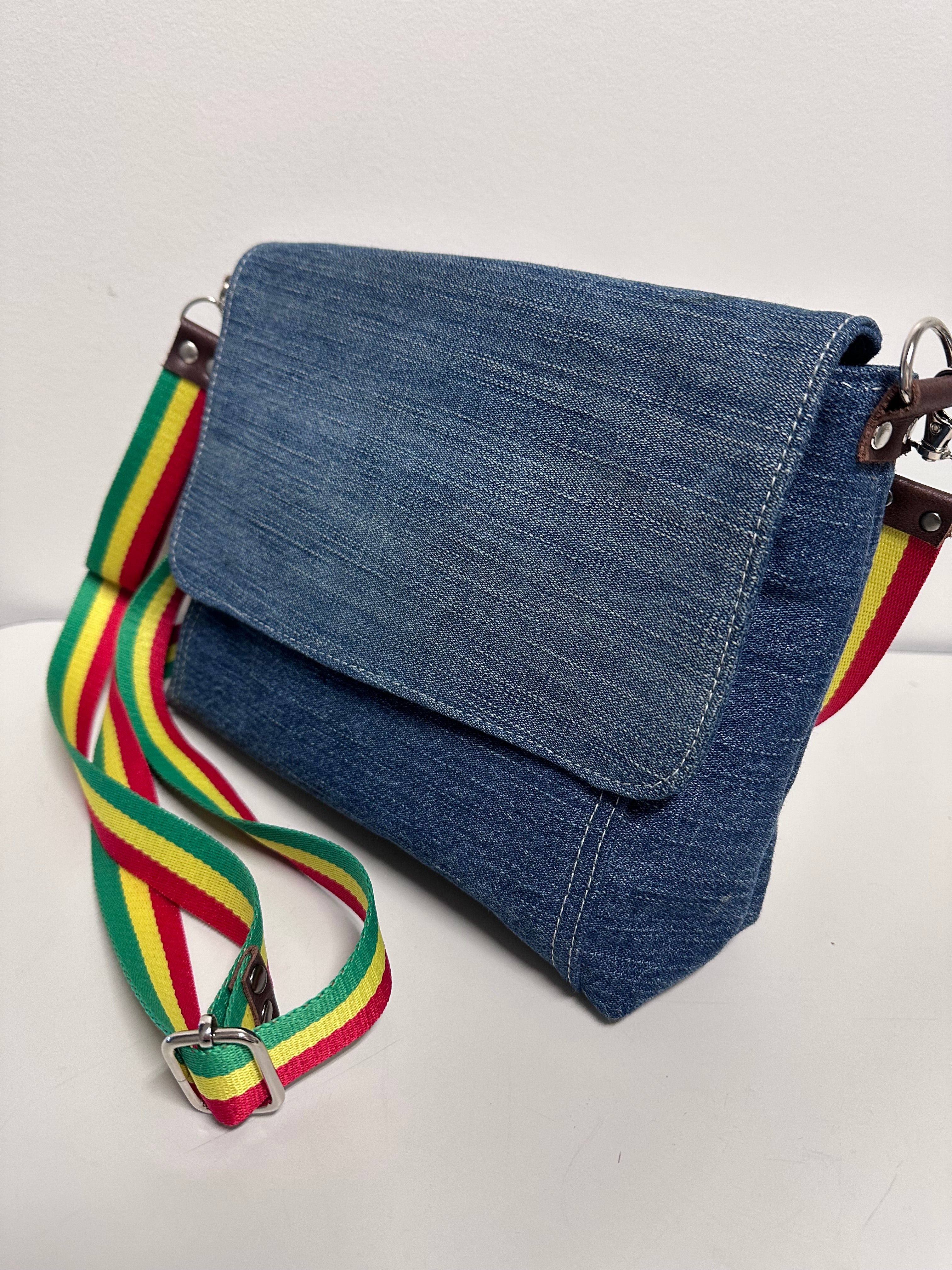 Classic Flap Denim Crossbody Bag