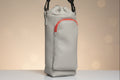 Faux Leather Bottle Holder Crossbody Bag