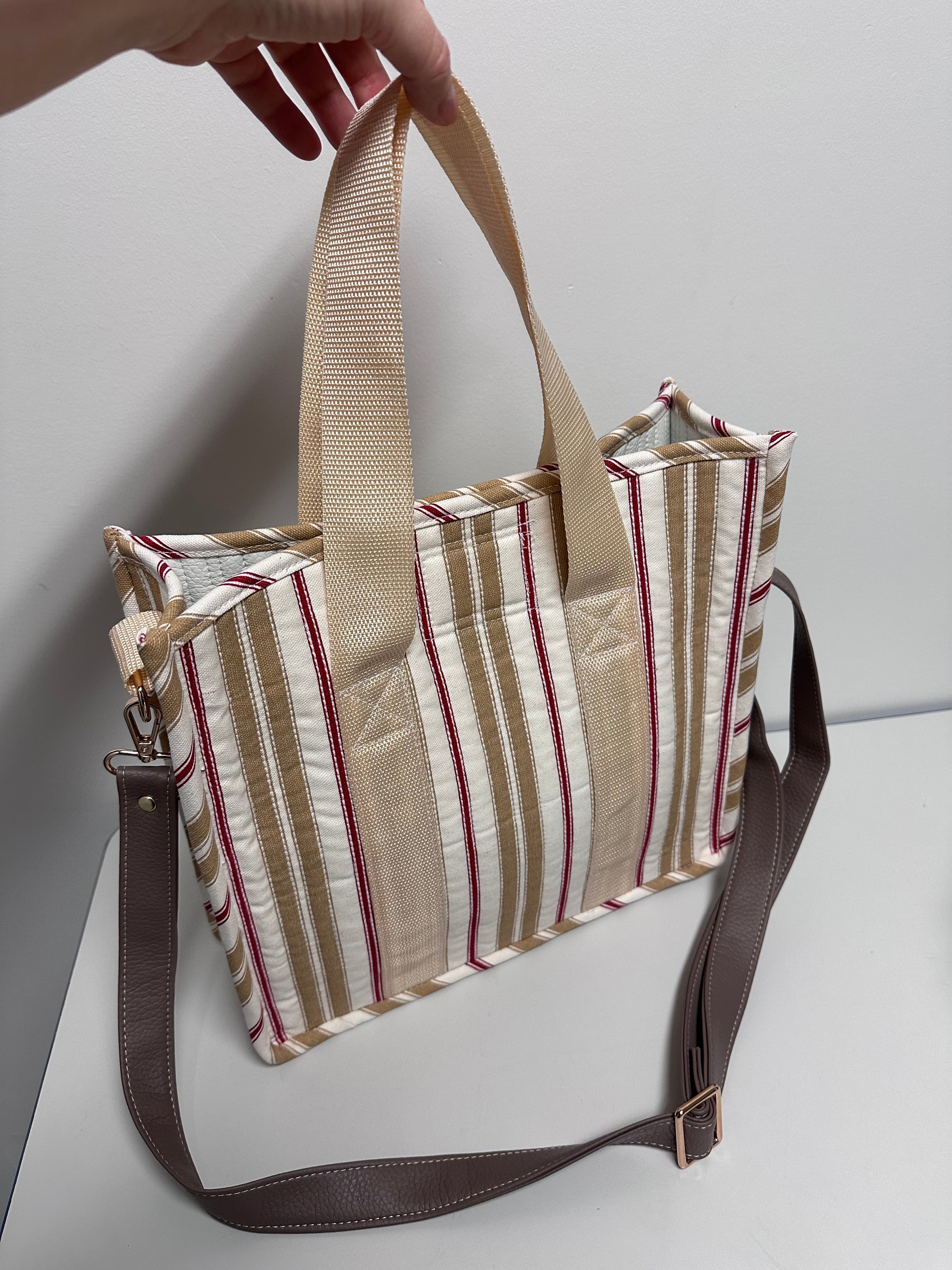 Handmade Quilted Tote Bag One of a Kind Everyday Bag