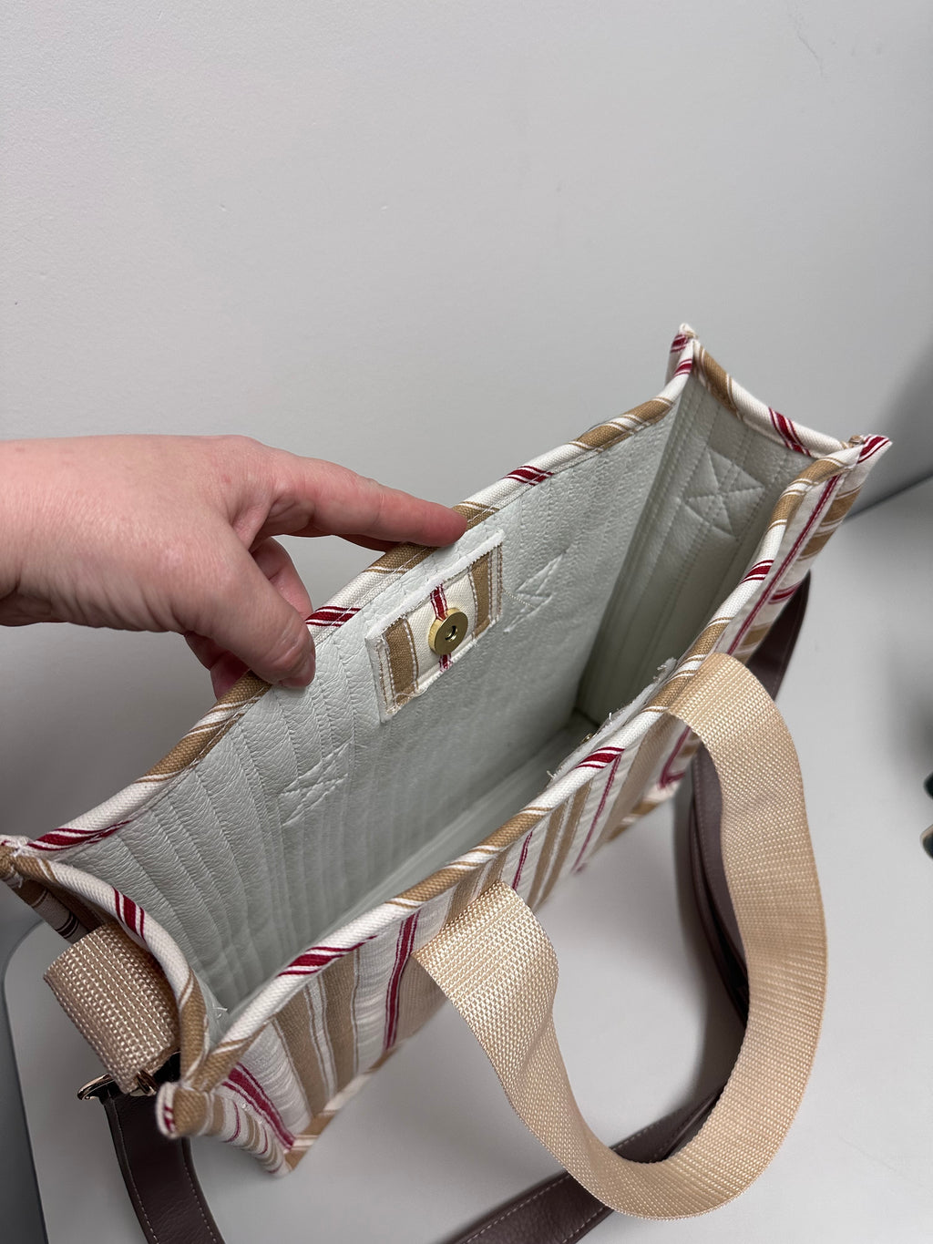 Handmade Quilted Tote Bag One of a Kind Everyday Bag