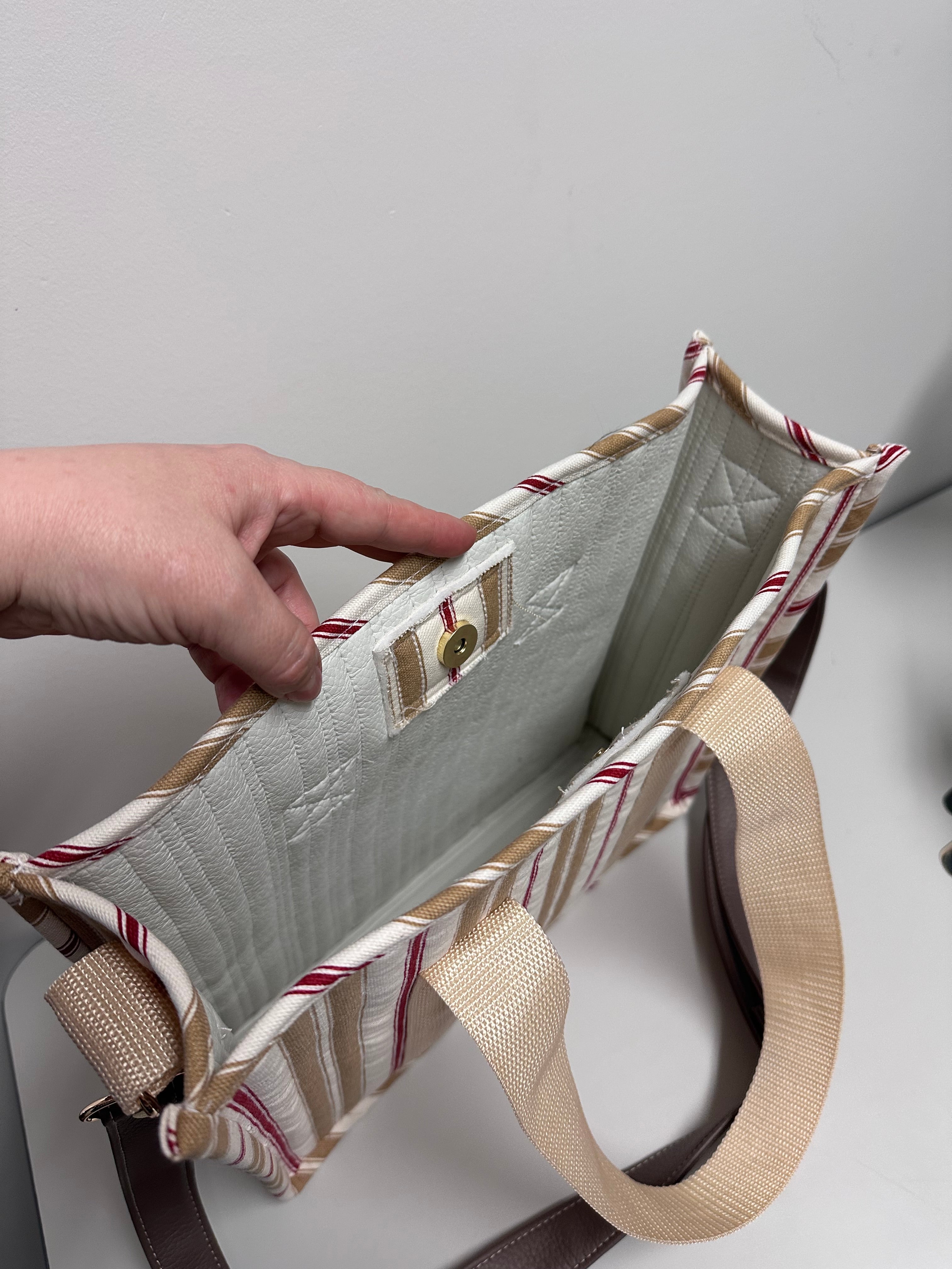 Handmade Quilted Tote Bag One of a Kind Everyday Bag