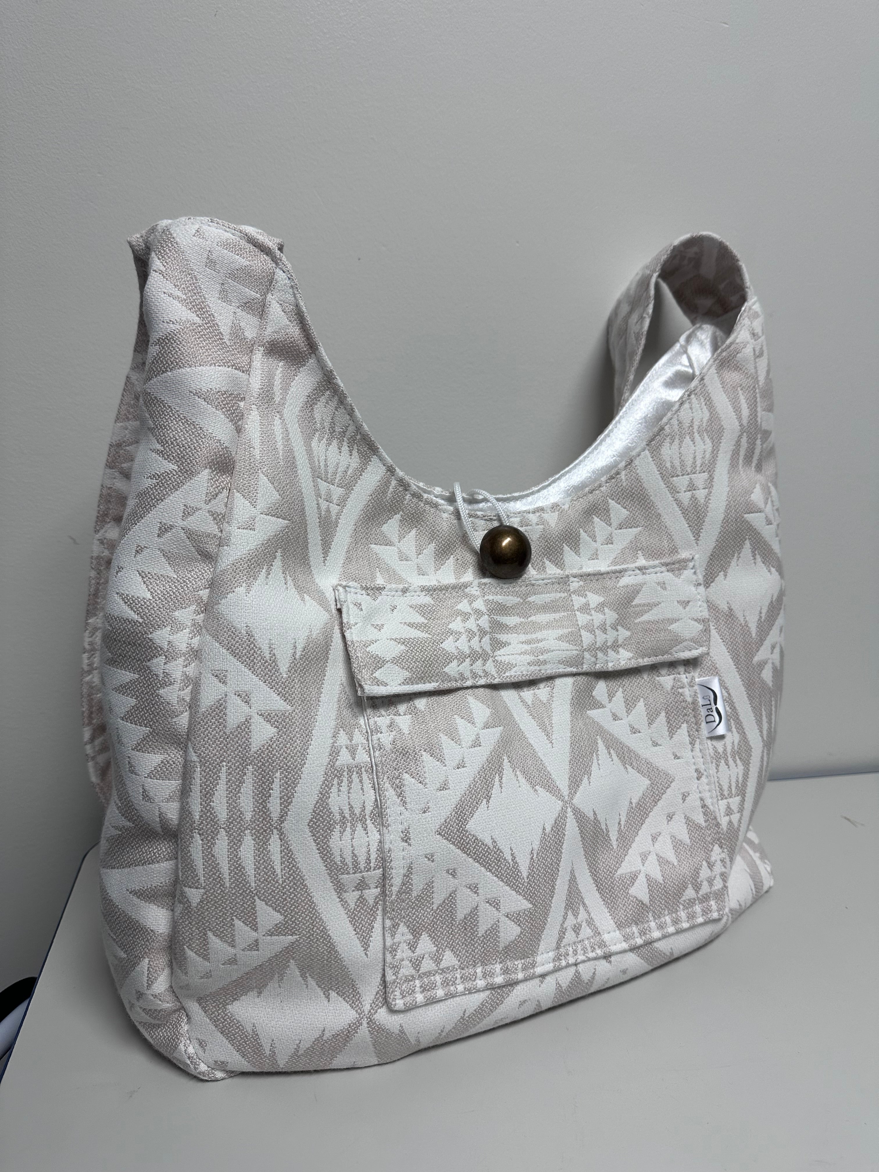 Boho Shoulder Bag – Handmade Fabric Tote
