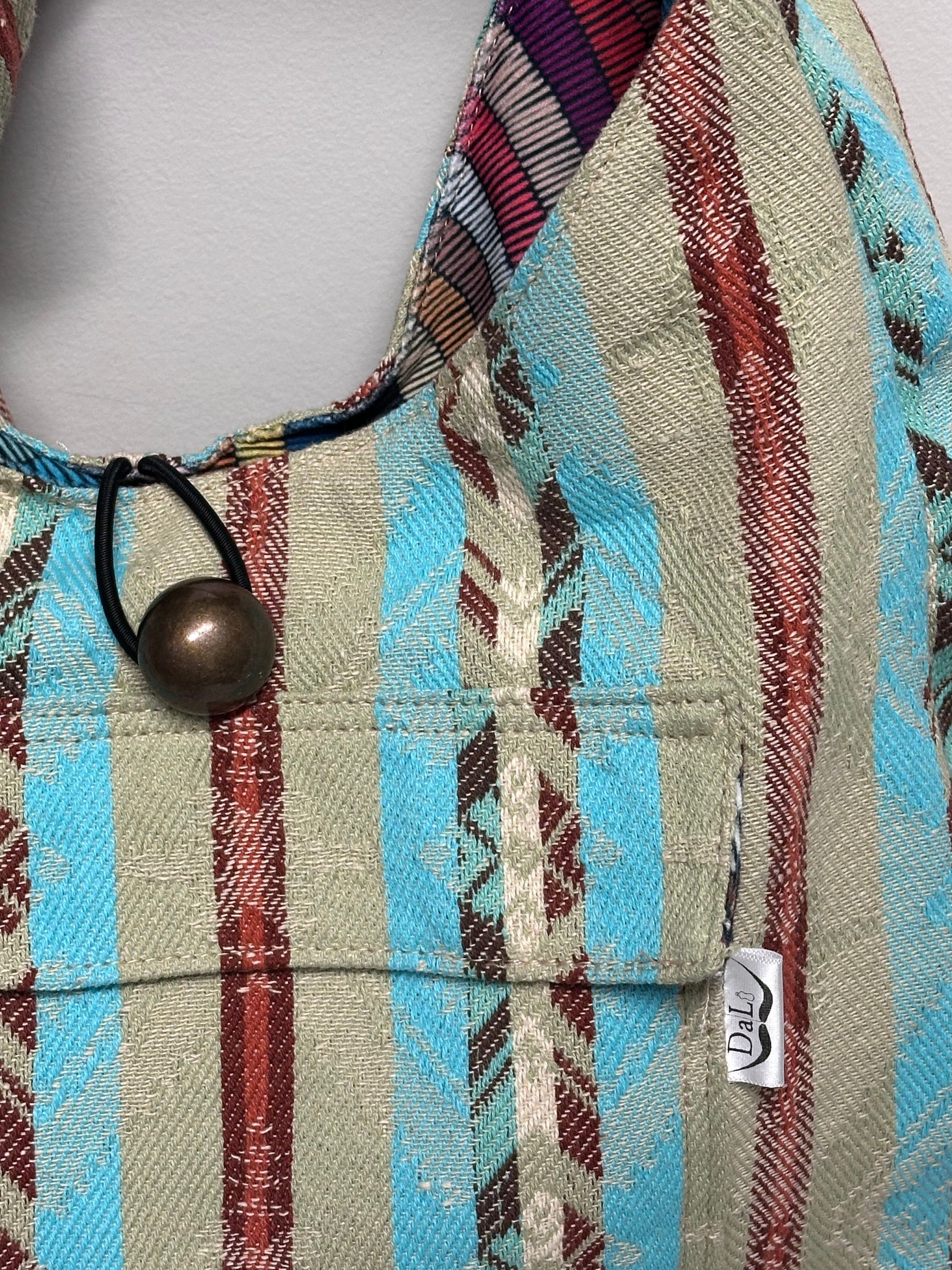 Boho Shoulder Bag – Handmade Fabric Tote