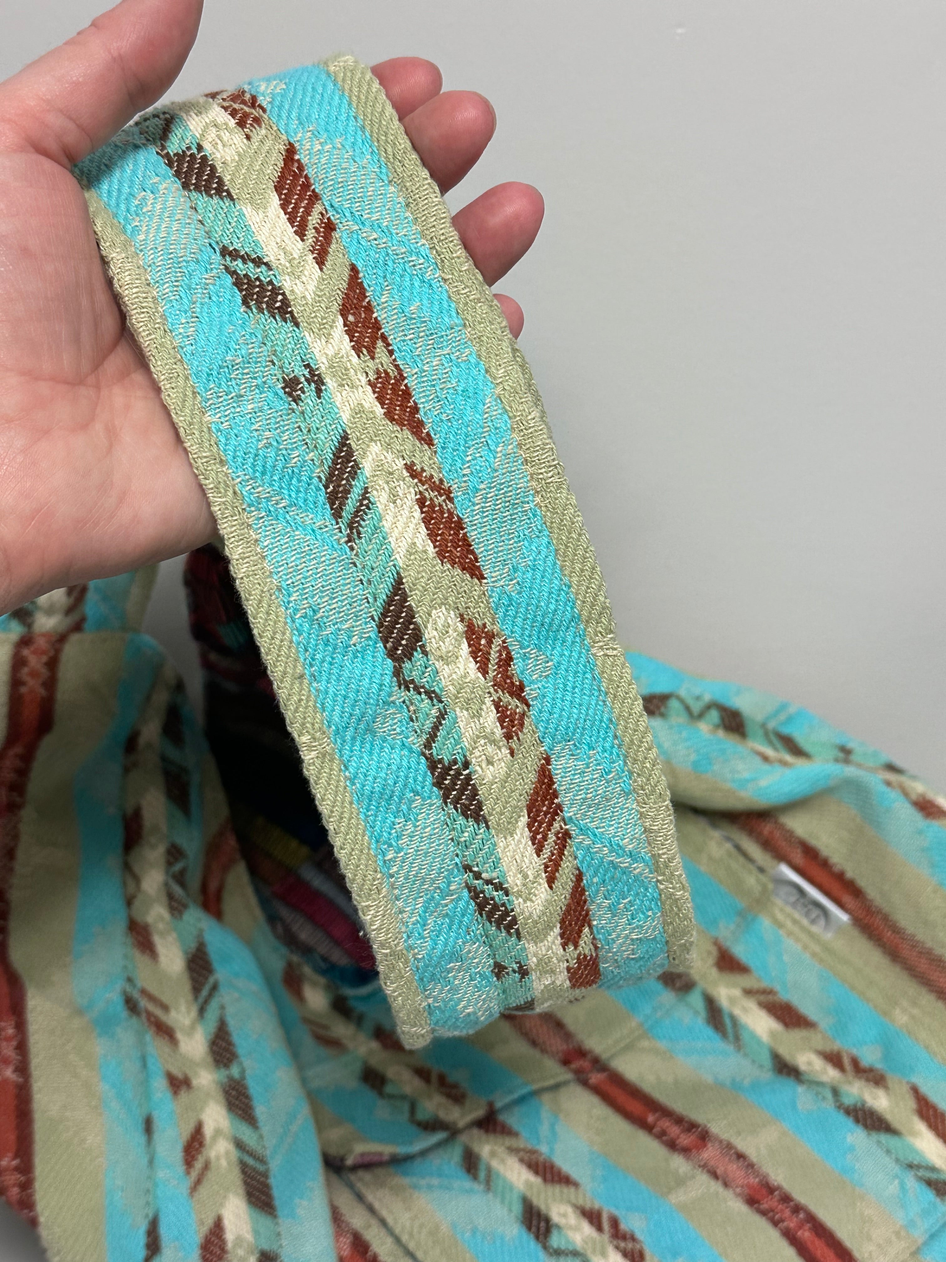 Boho Shoulder Bag – Handmade Fabric Tote