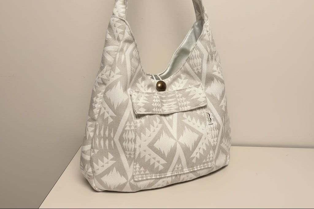 Boho Shoulder Bag – Handmade Fabric Tote
