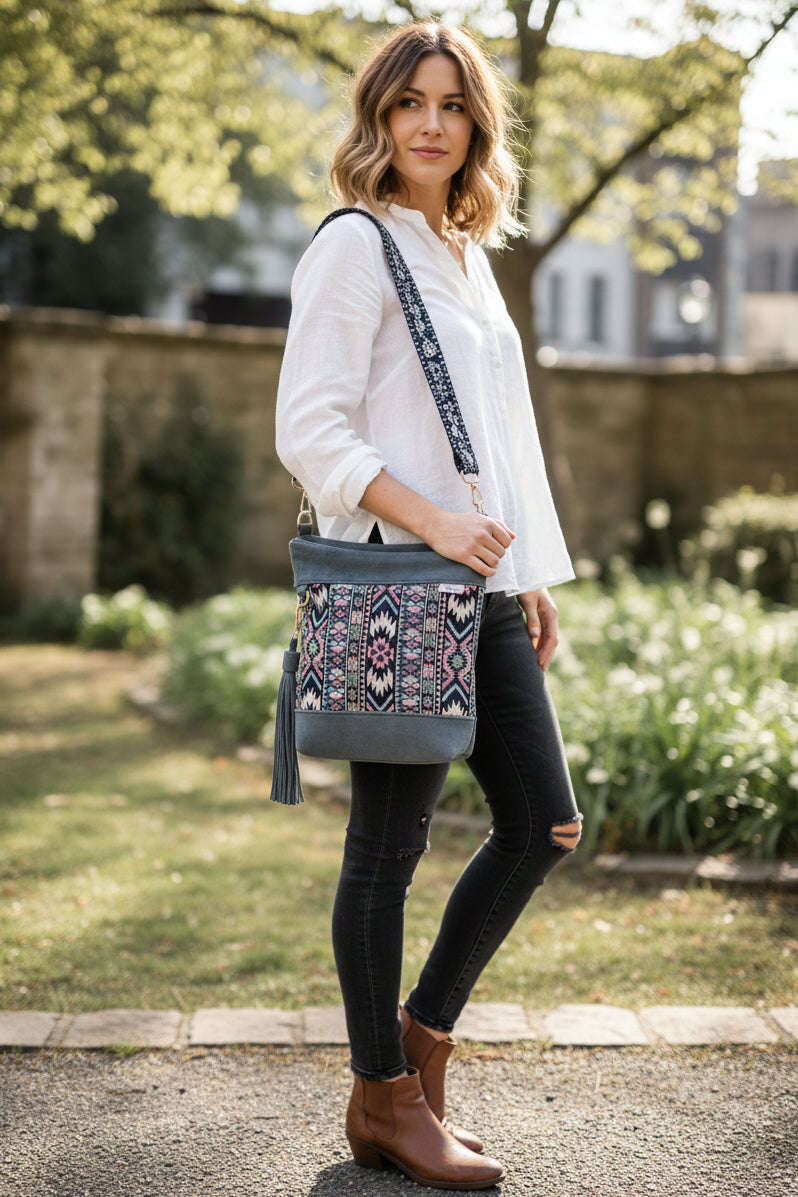 Boho Foldover Crossbody Bag