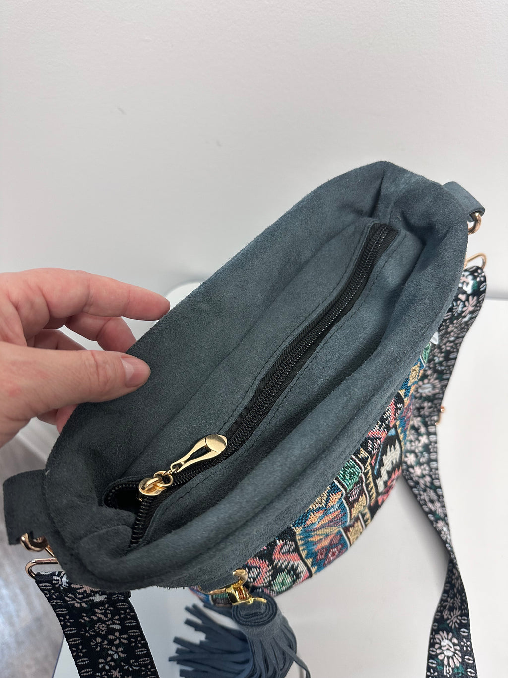 Boho Foldover Crossbody Bag