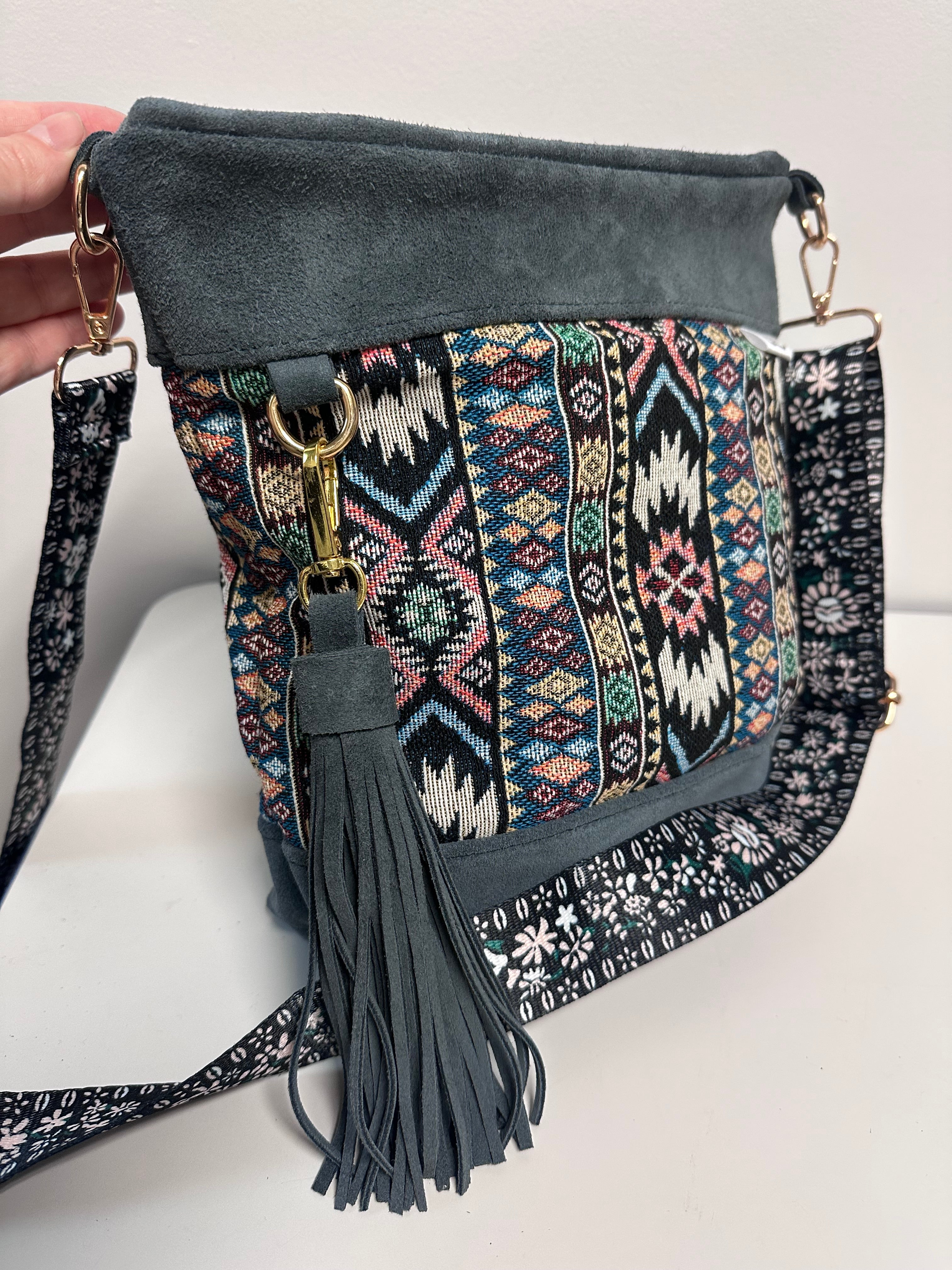 Boho Foldover Crossbody Bag