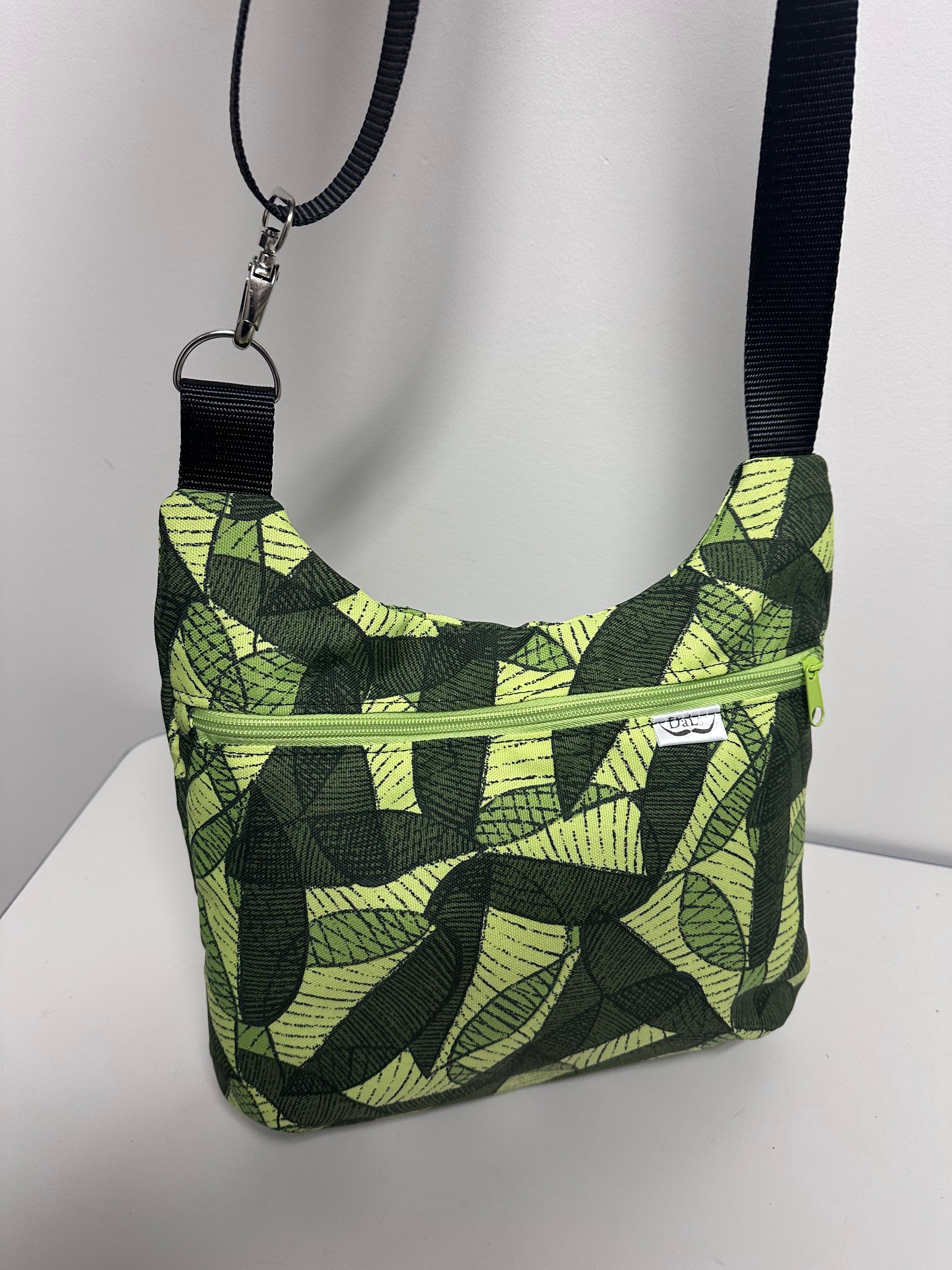 Leaf Print Crossbody Bag