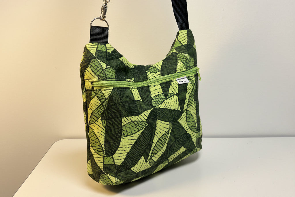 Leaf Print Crossbody Bag