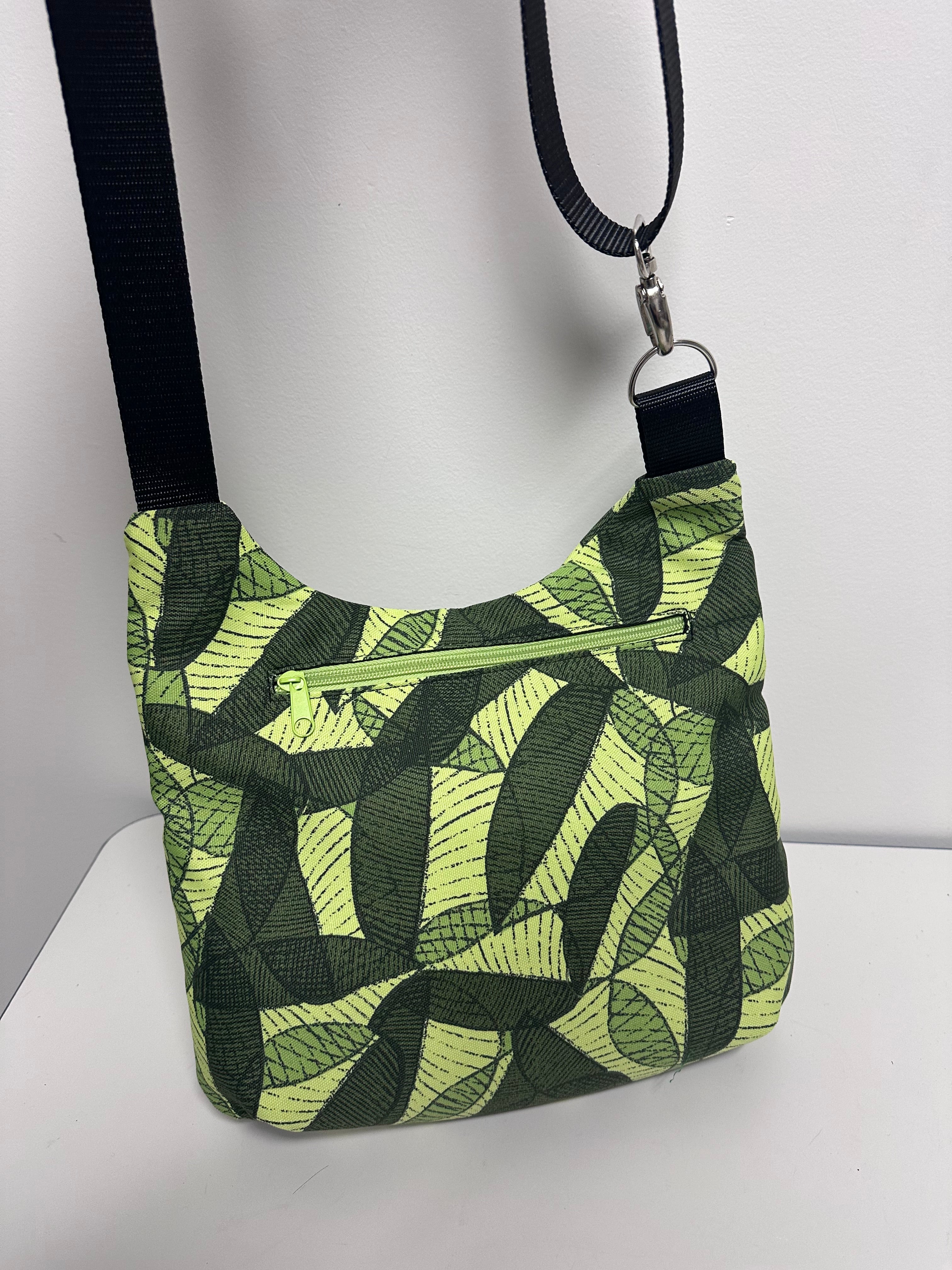 Leaf Print Crossbody Bag