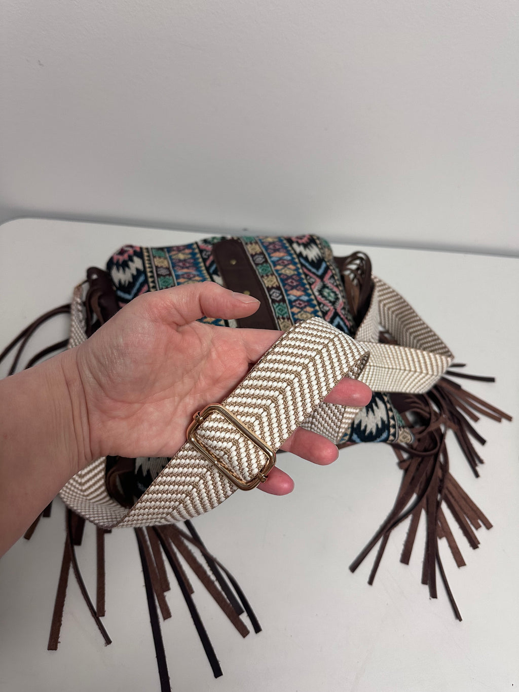 Boho Fringe Crossbody Bag