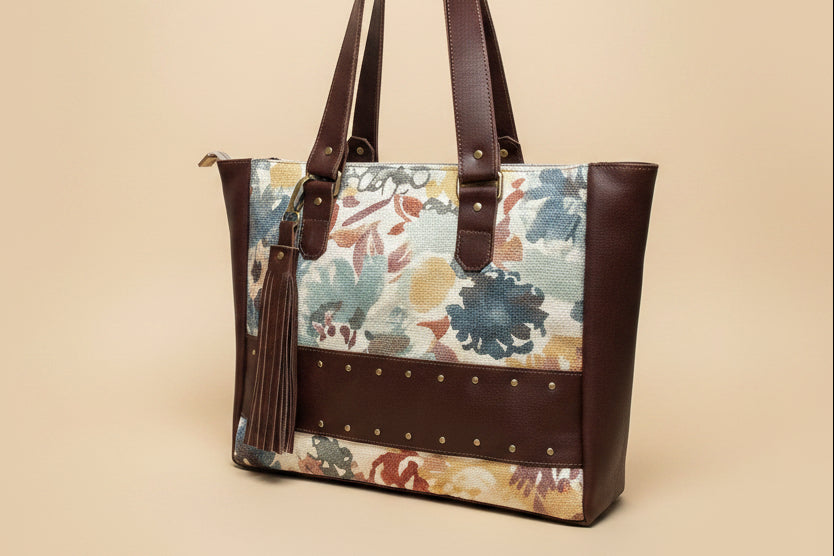 Floral Tapestry Tote Bag – Large Everyday Carryall