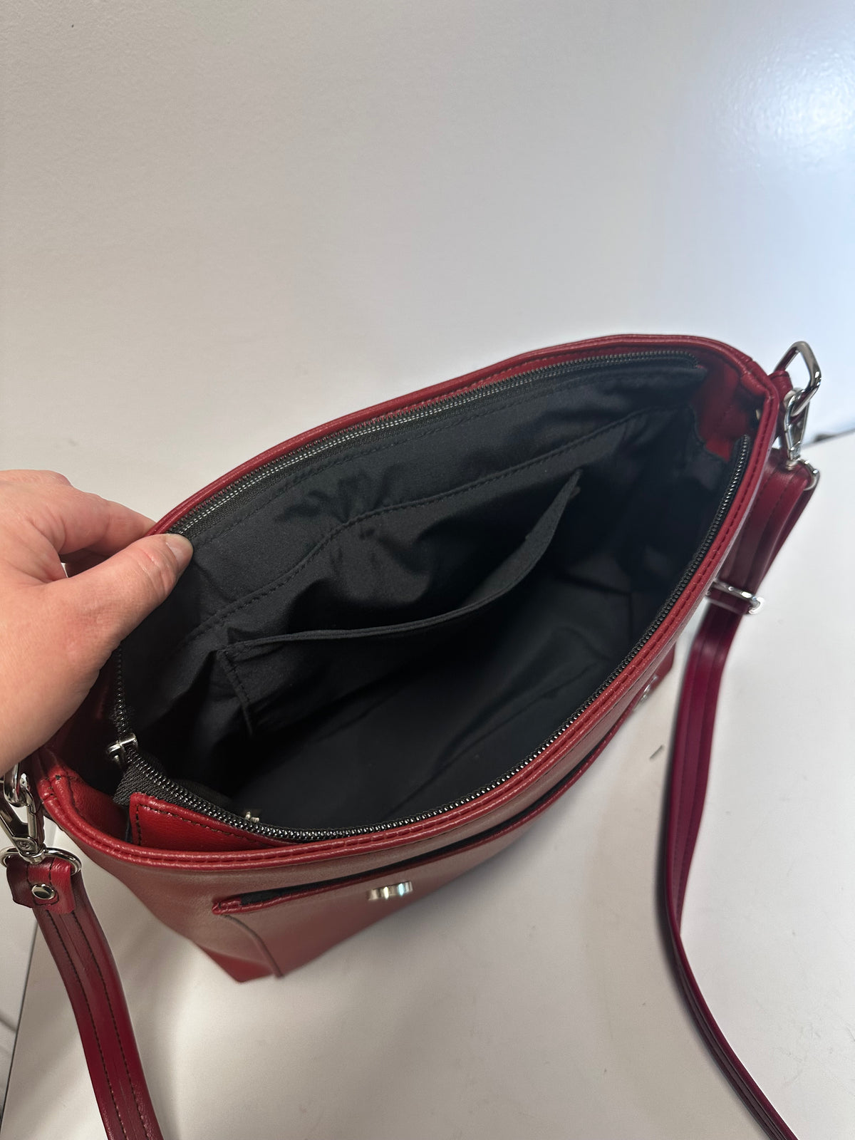 Bordeaux Classic Flap Shoulder Bag