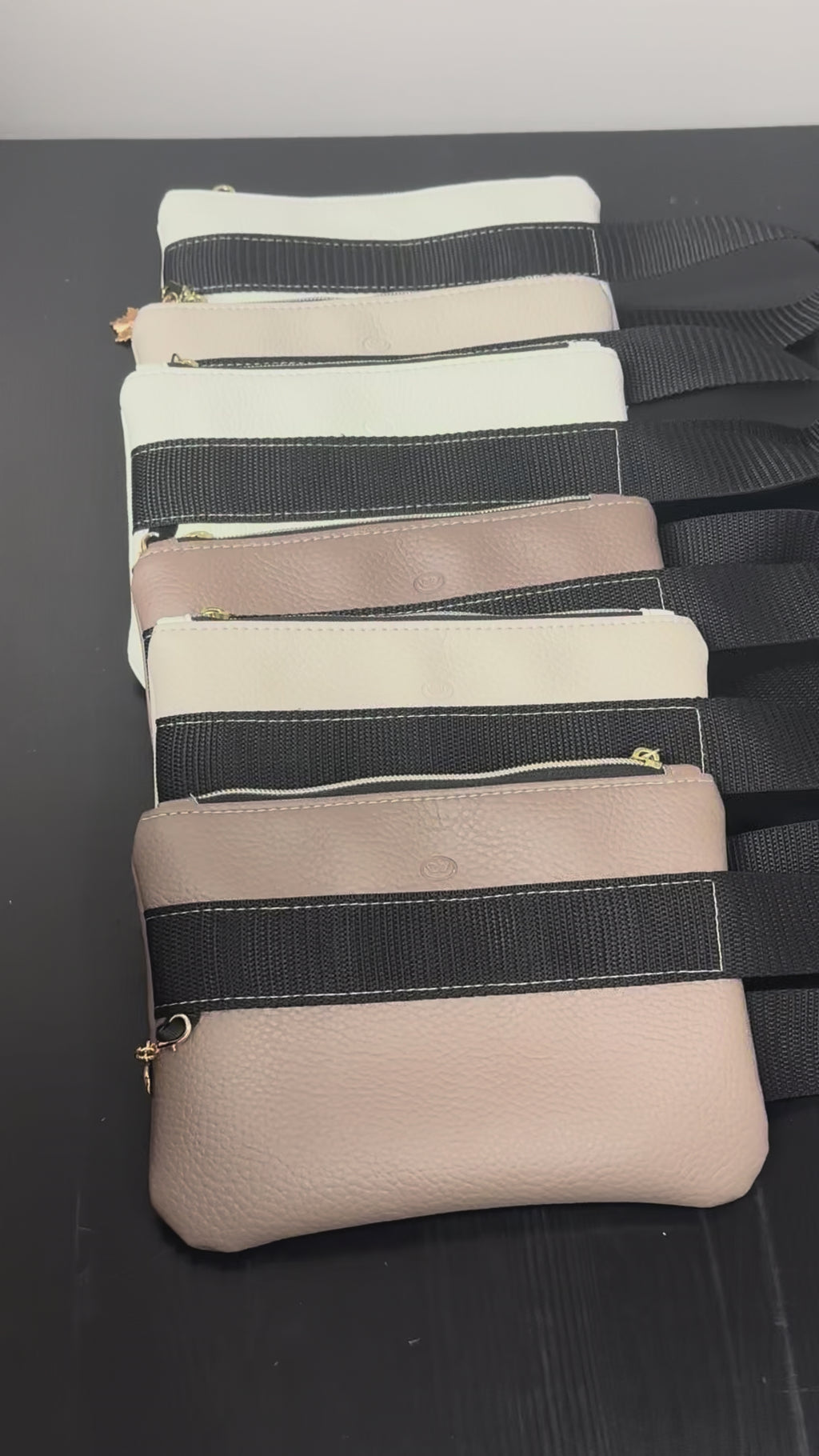 Handmade Faux Leather Wrist Pouch