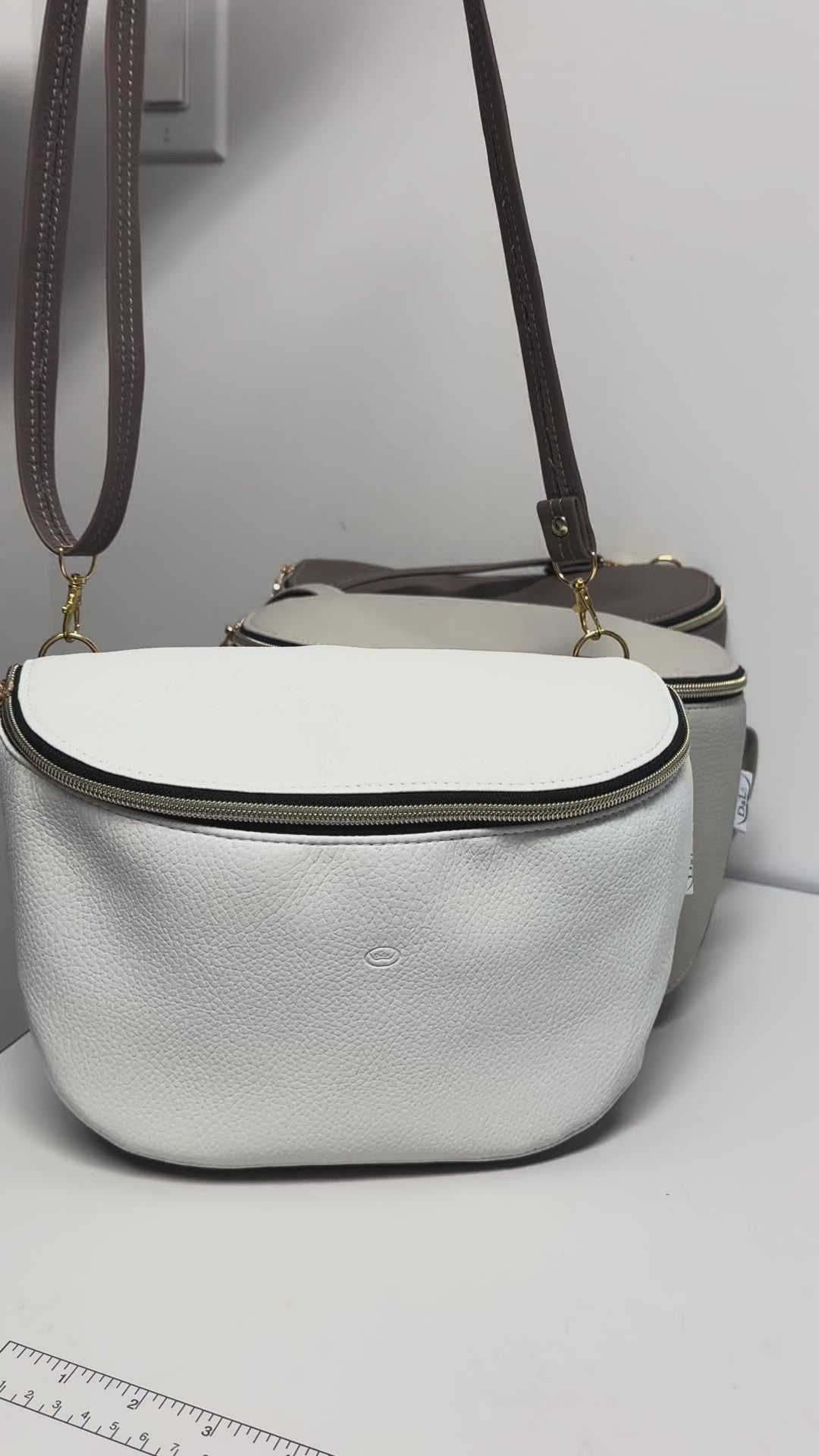 Crossbody Leather Bag with Matching Wallet