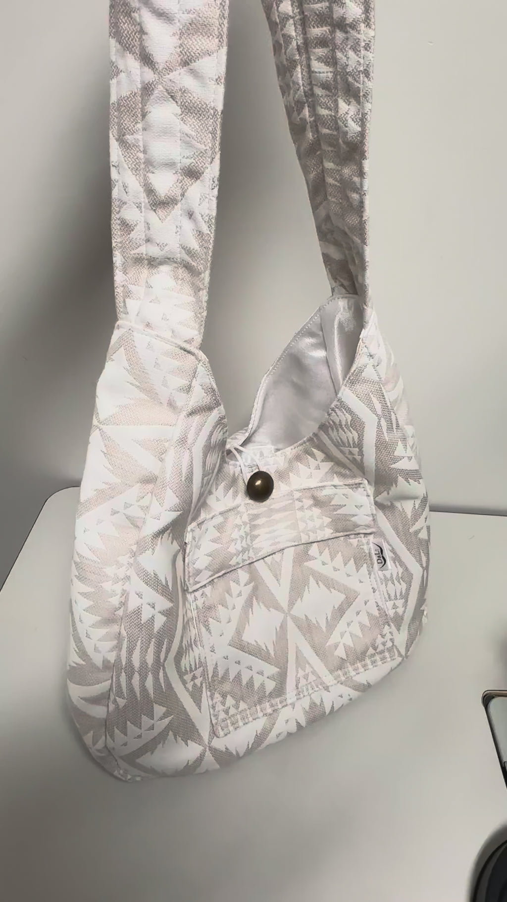 Boho Shoulder Bag – Handmade Fabric Tote