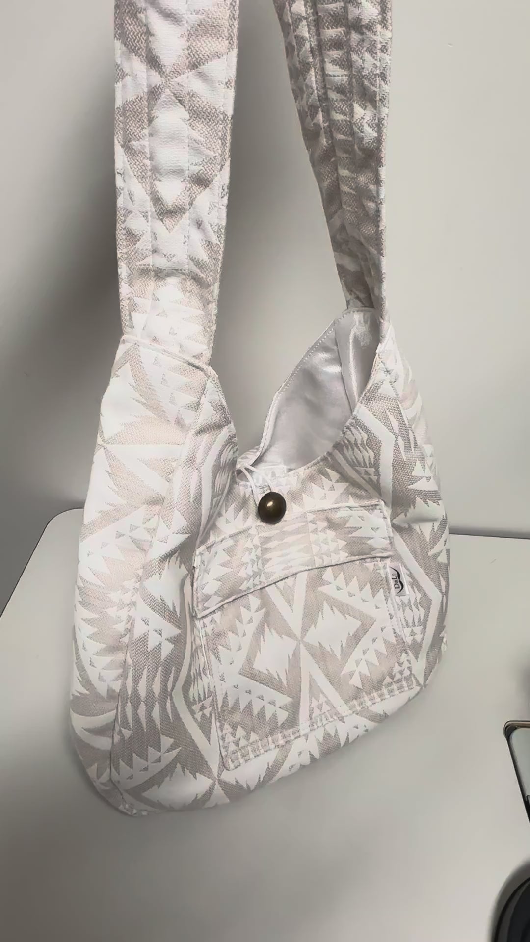 Boho Shoulder Bag – Handmade Fabric Tote