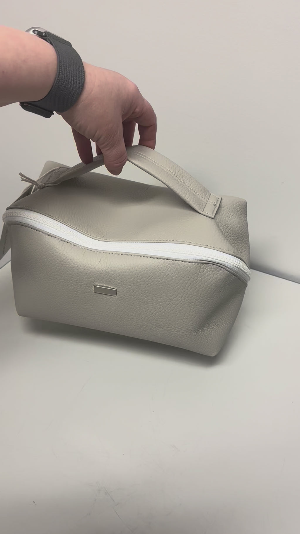 Faux Leather Minimalist Cosmetic Bag