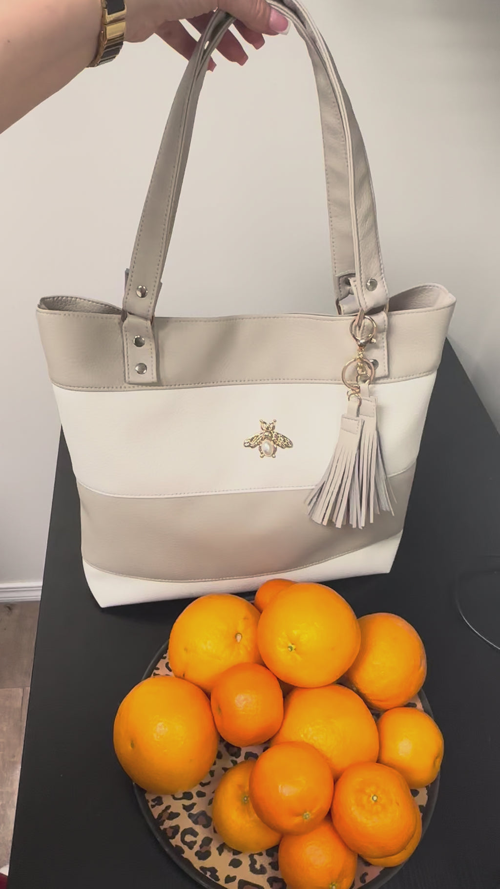 Elegant Two-Tone Bag
